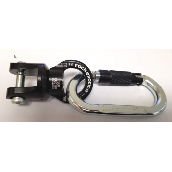 Shackle Swivel and Steel auto-Lock Carabiner by AustriAlpin